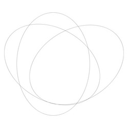 random overlapping ovals ellipses abstract vector image