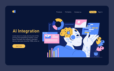 development process automation flat vector image