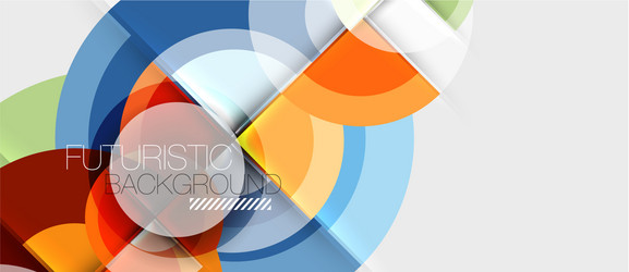 Geometric design abstract background - circles vector