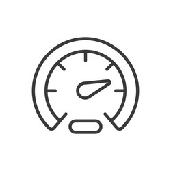 internet speed test icon in line design vector image