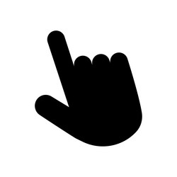 black finger cursor computer mouse arrow pointer vector image