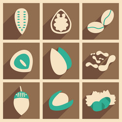 flat with shadow concept and mobile application vector image
