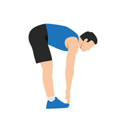 Standing Hamstring Stretch Diagram