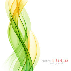 abstract color wave design element vector image