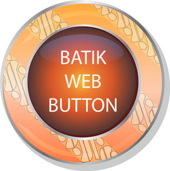 batik web button and icon template vector image