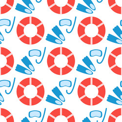 diving seamless pattern Vector Image