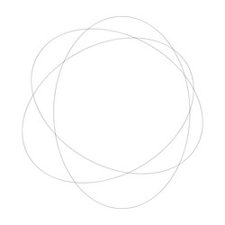 random overlapping ovals ellipses abstract vector image