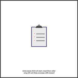 clipboard and checklist with checkmarks vector image