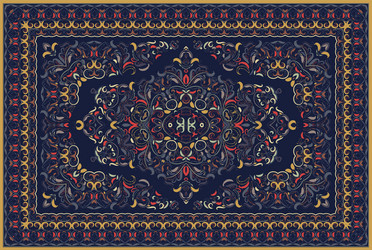 Persian colored carpet Royalty Free Vector Image