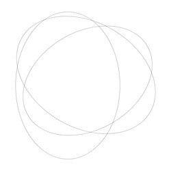 random overlapping ovals ellipses abstract vector image