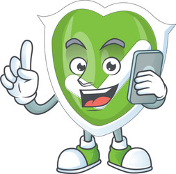 with phone checkmark shield for symbol vector image