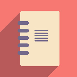 flat with shadow icon and mobile application vector image