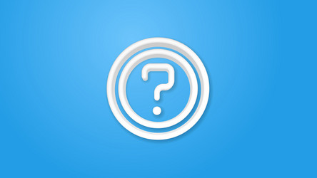 Question Mark FAQ Button vector image