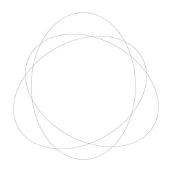random overlapping ovals ellipses abstract vector image