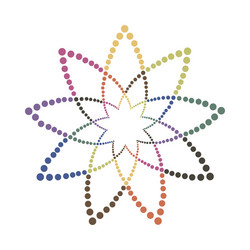 abstract colorful shape design element vector image