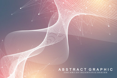big genomic data visualization dna helix vector image