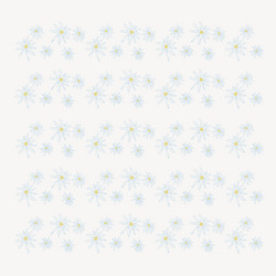 Hand drawn brush strokes floral cut outs seamless Vector Image