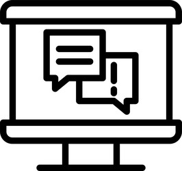 qa session linear style icon design vector image