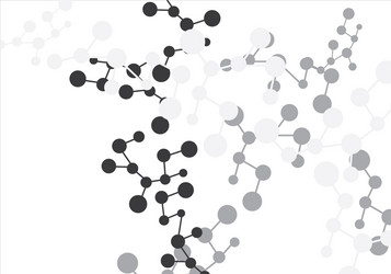 abstract molecular structure background vector image