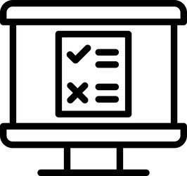 feedback form linear style icon design vector image