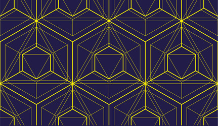 geometric 3d lines abstract seamless pattern vector image