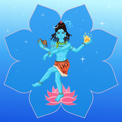 Shiva Dance: Hindu God Celebration Vector Image