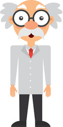 Smiling Scientist Icon vector image