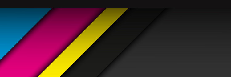 modern material header with overlapping layers vector image