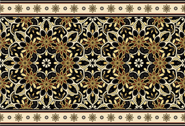 seamless repeating pattern for border design vector image