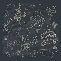 Fairy tale princess Royalty Free Vector Image - VectorStock