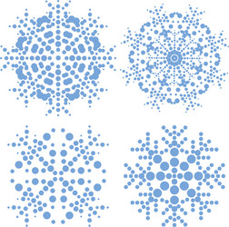 Abstract Snowflake Pattern vector image