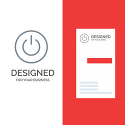 interface on power ui user grey logo design vector image