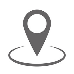 pin tag pointer for map location mark icon geo vector image