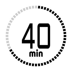 minutes countdown timer vector image