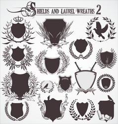 Laurel wreath set Royalty Free Vector Image - VectorStock