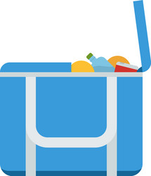 tourist freezer bag or lunch box icon vector