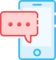 message notification like chat in smartphone vector