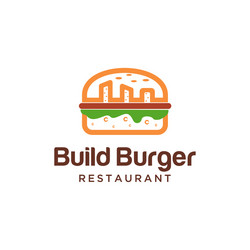 city burger logo Vector Image