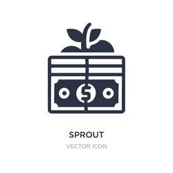 sprout icon on white background simple element vector image