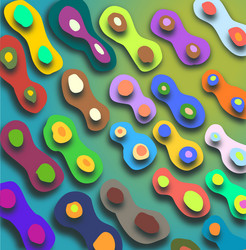 colored background with abstract shapeless blots vector image