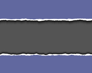 violet torn paper with dark copy space realistic vector image