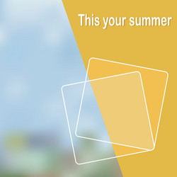 abstract with a summer background vector image