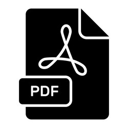 an amazing icon of pdf file editable design vector image
