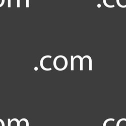 domain com sign icon top-level internet vector image