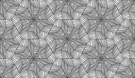 Lines hexagonal pattern in abstract style on white vector