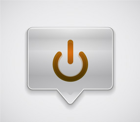 start power button ui icon design on off symbol vector image