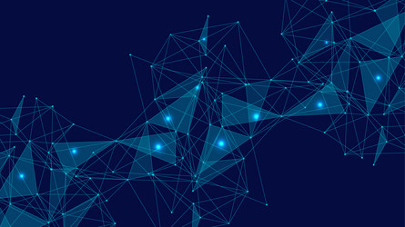 geometric abstract background with connected line vector image