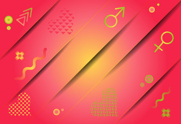 memphis style abstract background with simple vector image