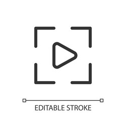 video mode pixel perfect linear ui icon vector image