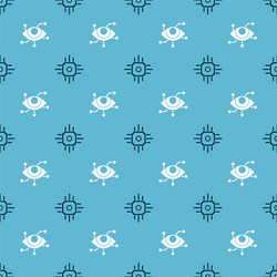 set processor and virtual reality on seamless vector image